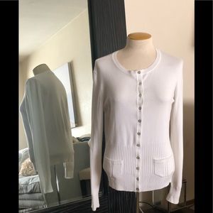 White long sleeve cardigan